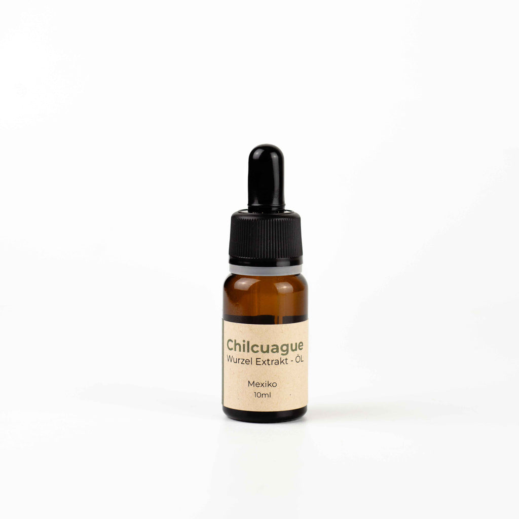 Chilcuague Öl, Wurzel Extrakt, Tinktur, Goldene Wurzel, golden root, aus Mexiko, Pipette, Glasflasche 10ml