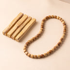 Palo Santo Kette, natürliche Holz Halskette aus Peru