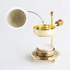 Räucherstövchen verstellbar Messing in gold mit Sieb zum räuchern mit Kerze