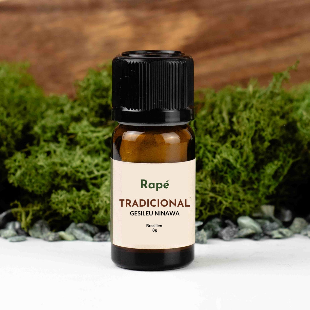 Rapeh, Rapè, Hape, aus Brasilien, Gesileu Phaspy Ninawa, Tradicional, Rapé aus Brasilien, 8g, im Glas wiederverschließbar, traditionelles rapé, schamanischer Schnupftabak