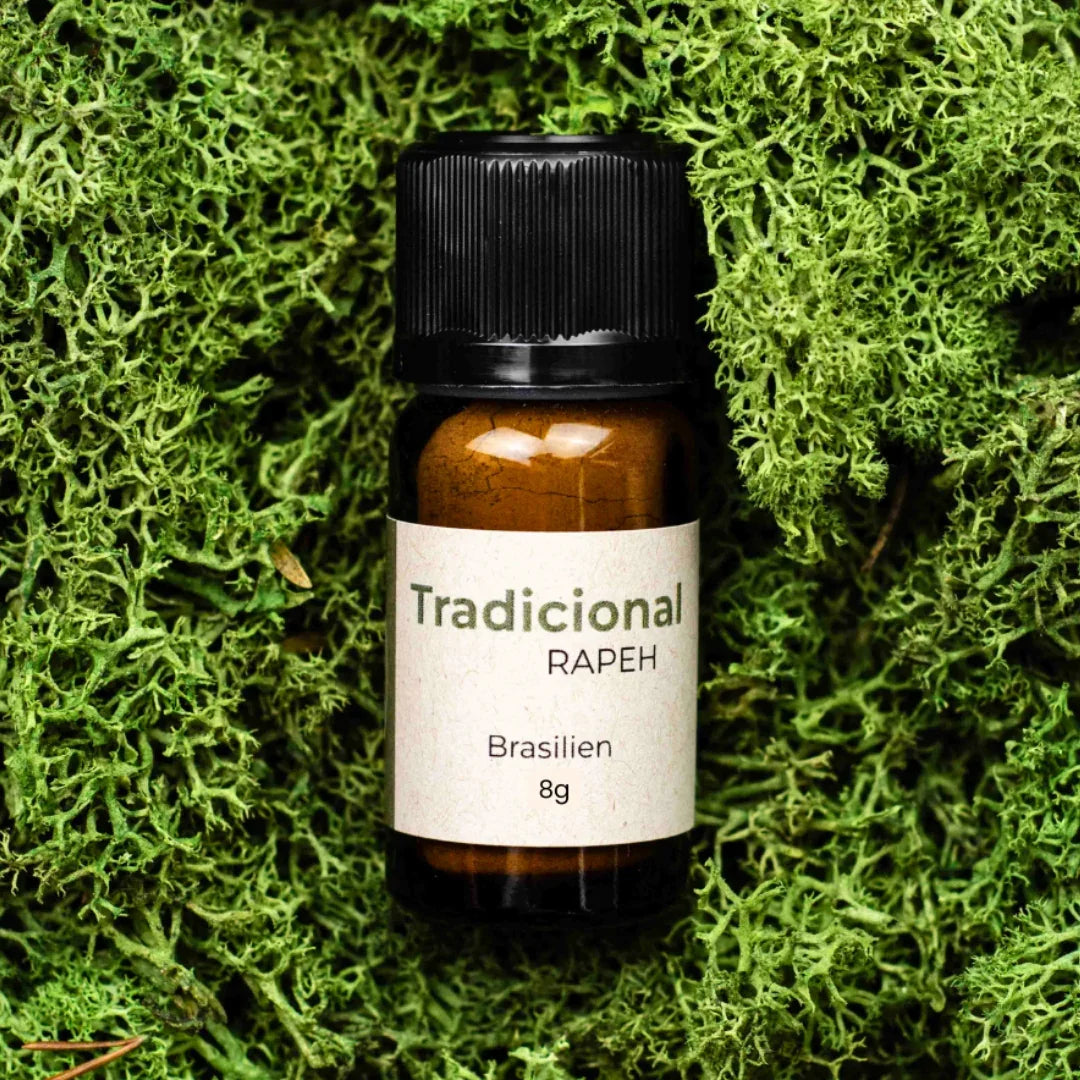 Rapeh, Rapè, Hape, aus Brasilien, Gesileu Phaspy Ninawa, Tradicional, Rapé aus Brasilien, 8g, im Glas wiederverschließbar, traditionelles rapé, schamanischer Schnupftabak