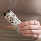 Weißer Salbei Smudge zum Räuchern, handgerollt 